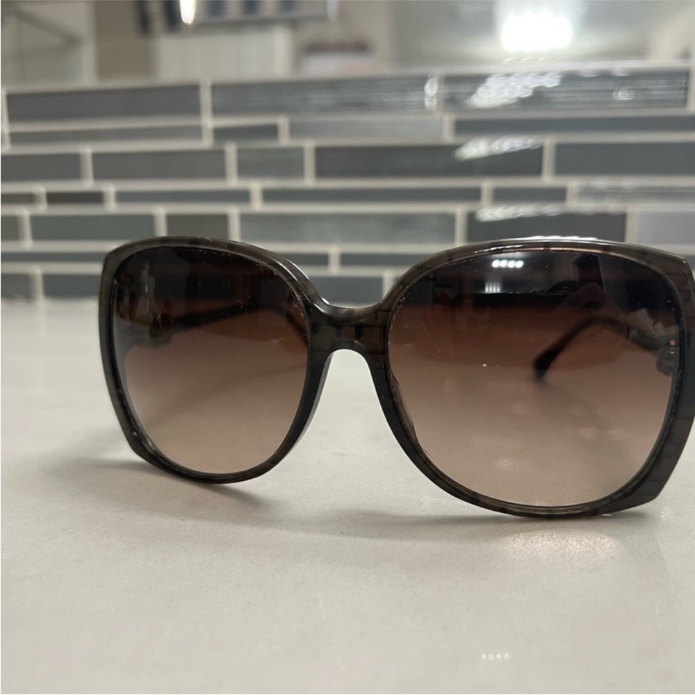 Chanel oversized black sunglasses